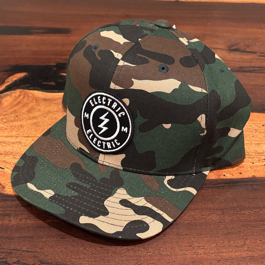 Electric Camo Snapback Cap Hat